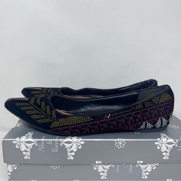 Rampage Caela Embroidered Aztec Southwestern Flats 7.5 - Picture 5 of 9